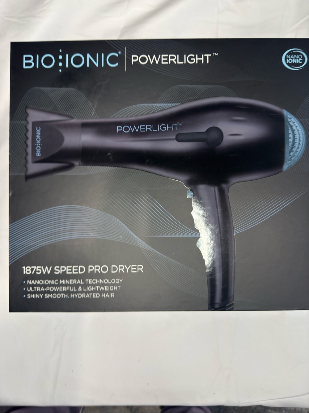 Bio Ionic Powerlight Black 1875W Speed Pro Hair Dryer
